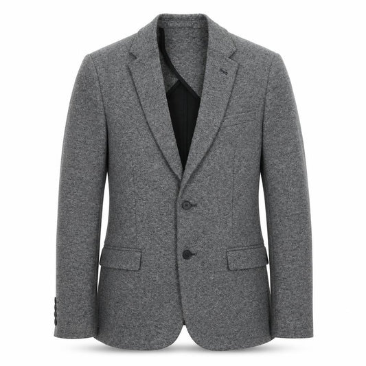 Front view of Next men’s grey viscose jacket suit jacket, size 40, regular
