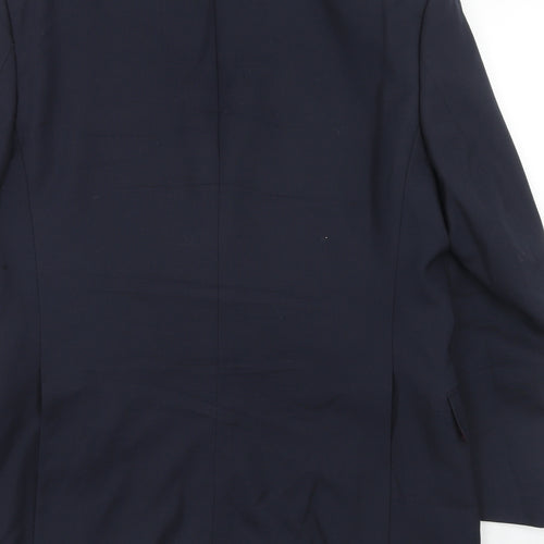 Marks and Spencer Mens Blue Wool Jacket Suit Jacket Size 38 Regular
