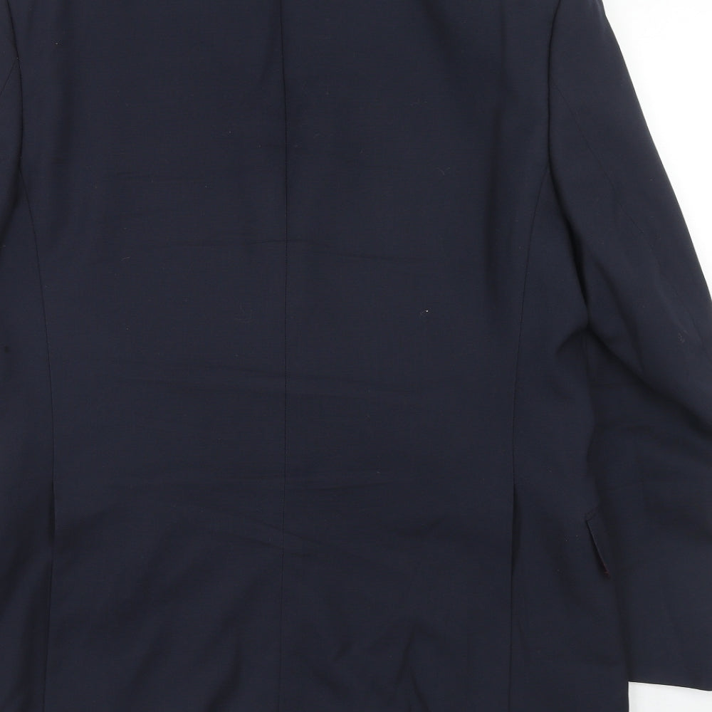 Marks and Spencer Mens Blue Wool Jacket Suit Jacket Size 38 Regular