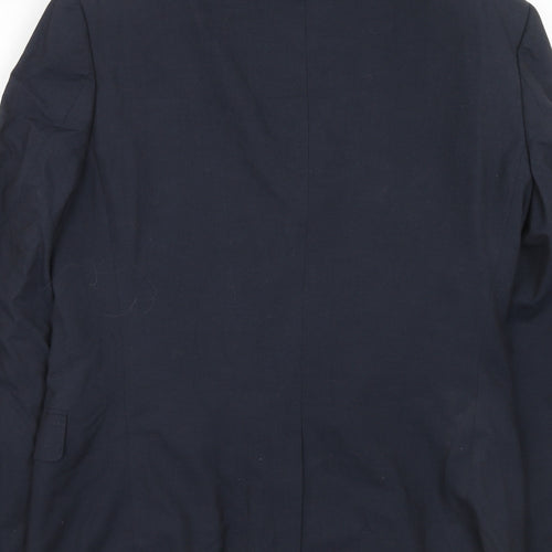 Marks and Spencer Mens Blue Polyester Jacket Suit Jacket Size 36 Regular