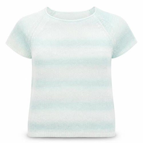 Debenhams Womens Green Round Neck Striped Acrylic Pullover Jumper Size 12