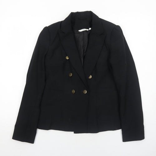 New Look Womens Black Polyester Jacket Blazer Size 12