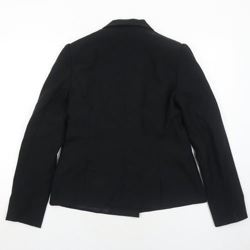 New Look Womens Black Polyester Jacket Blazer Size 12