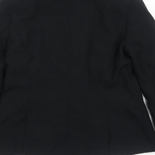 New Look Womens Black Polyester Jacket Blazer Size 12