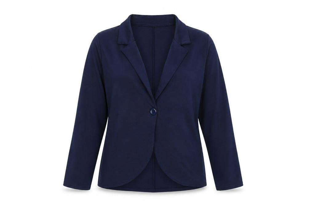 Krisp Womens Blue V-Neck Polyester Cardigan Jumper Size 12