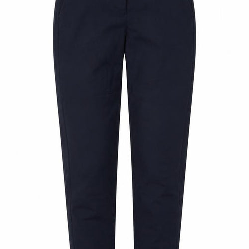Zara Womens Blue Cotton Trousers Size 6 Regular Zip
