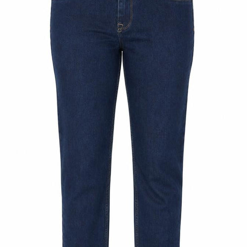 H&M Womens Blue Cotton Straight Jeans Size 32 in Regular Zip