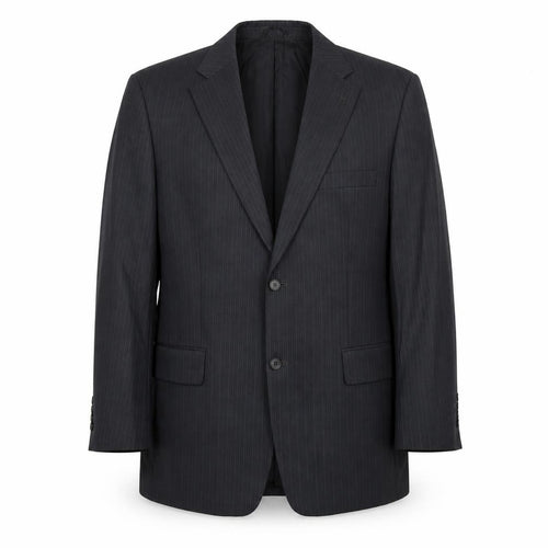 BARUTTI Mens Grey Striped Wool Jacket Suit Jacket Size 42 Regular