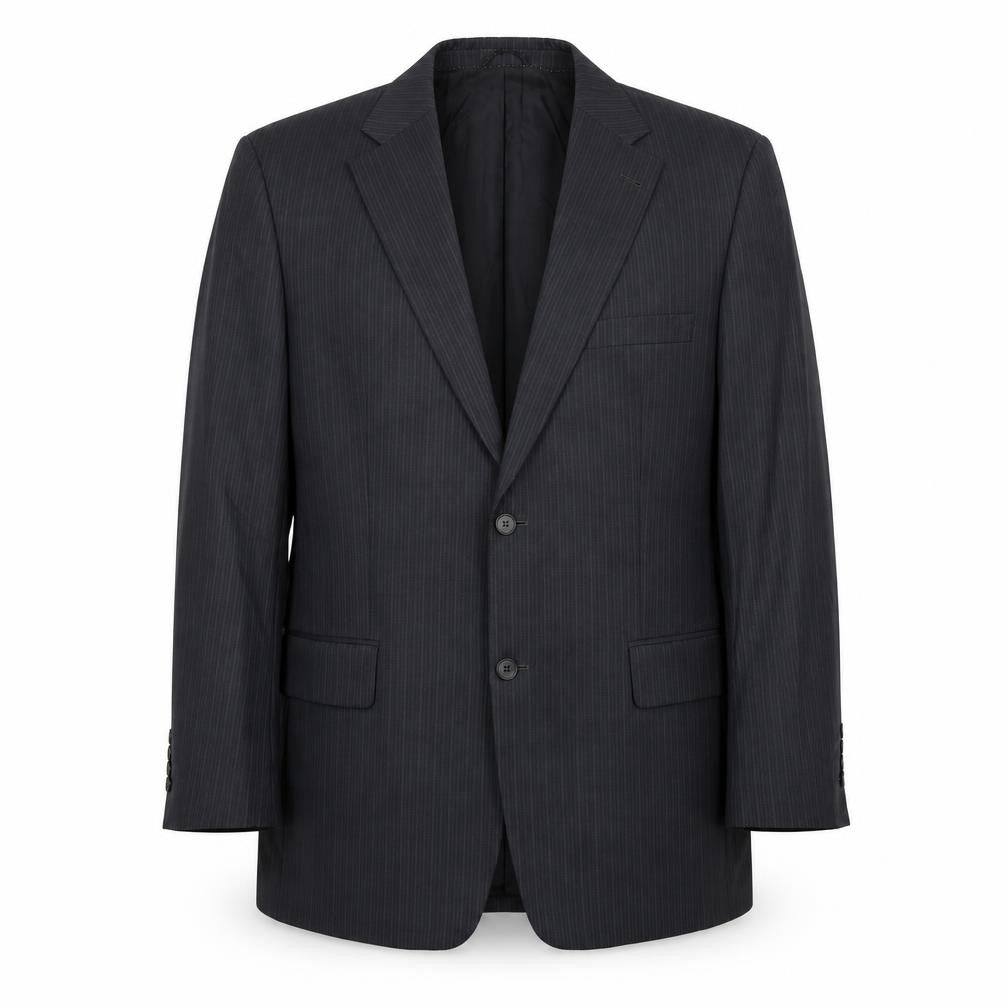 BARUTTI Mens Grey Striped Wool Jacket Suit Jacket Size 42 Regular