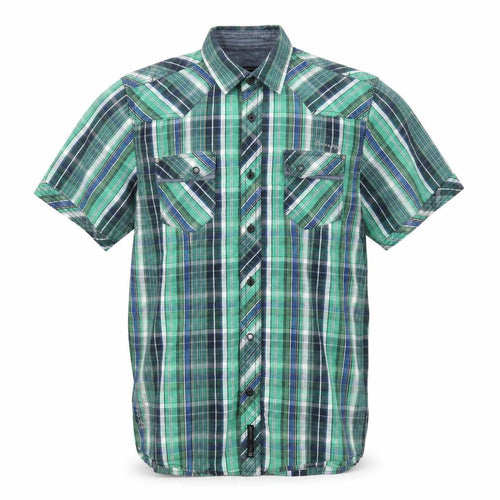 D Code Mens Multicoloured Plaid Cotton Button-Up Size M Collared Button