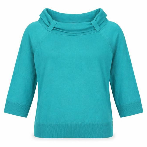 Marks and Spencer Womens Green Round Neck Acrylic Pullover Jumper Size 12