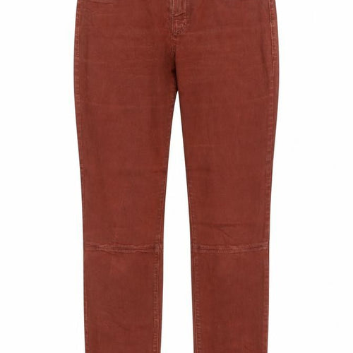 cambia Womens Orange Polyester Straight Jeans Size 30 in Regular Zip