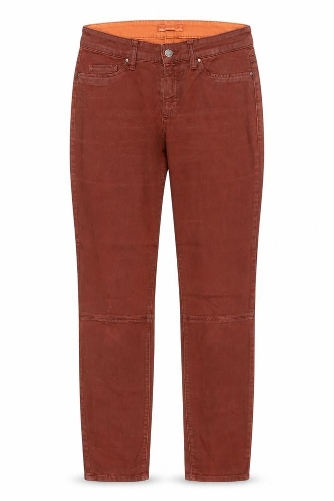 cambia Womens Orange Polyester Straight Jeans Size 30 in Regular Zip