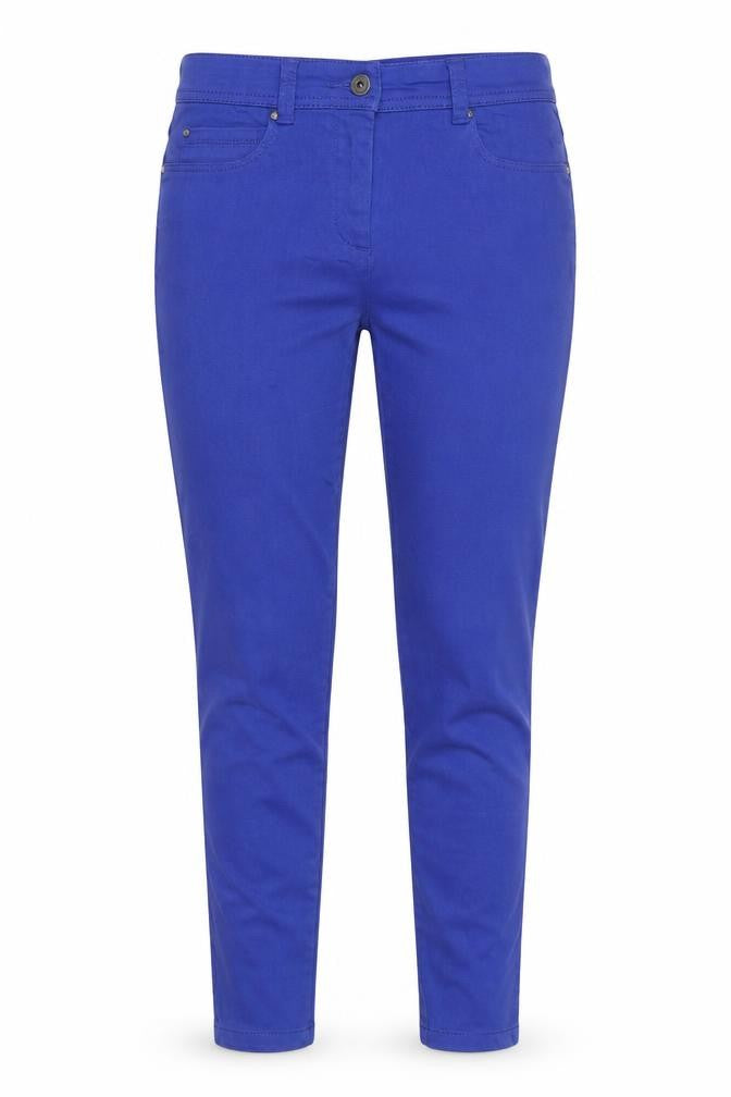 Monsoon Womens Blue Cotton Skinny Jeans Size 10 Regular Zip