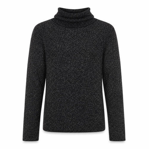 Marks and Spencer Girls Black Roll Neck Viscose Pullover Jumper Size 10-11 Years Pullover