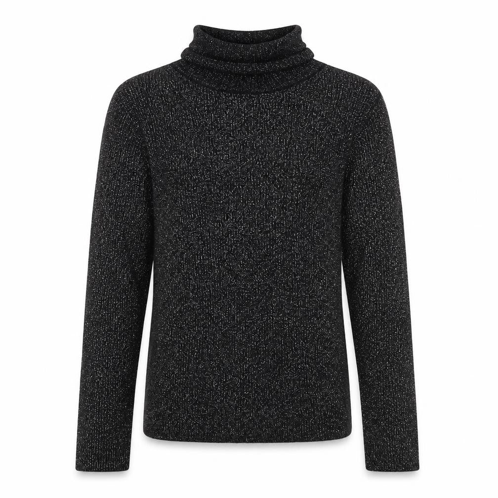 Marks and Spencer Girls Black Roll Neck Viscose Pullover Jumper Size 10-11 Years Pullover