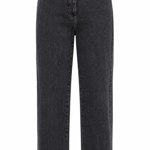 Being casual Womens Black Cotton Straight Jeans Size 12 Regular Zip