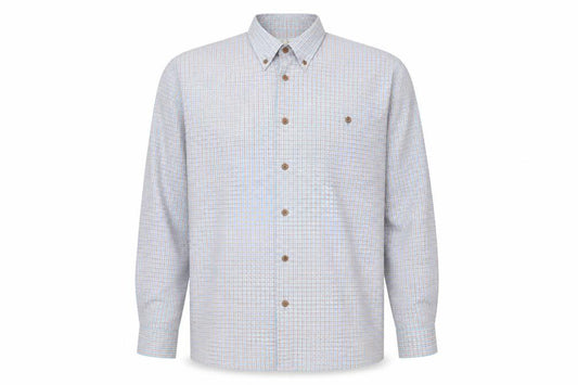 Tom Sayers Mens Multicoloured Check Cotton Button-Up Size M Collared Button