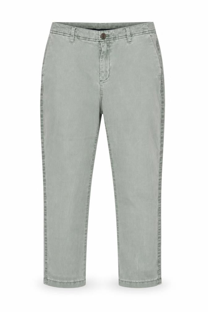 Gap Womens Green Cotton Chino Trousers Size 6 Regular Zip