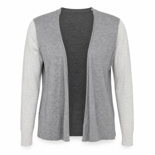 Marks and Spencer Womens Grey V-Neck Viscose Cardigan Jumper Size 10