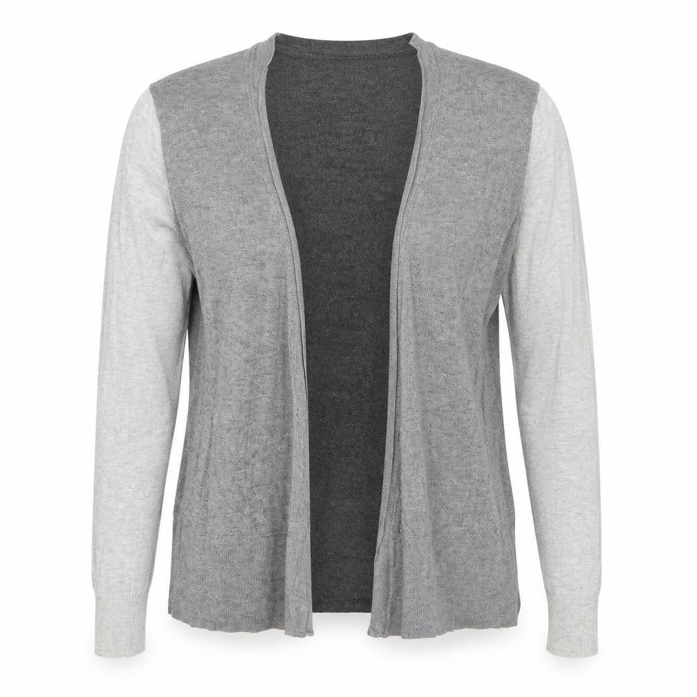 Marks and Spencer Womens Grey V-Neck Viscose Cardigan Jumper Size 10