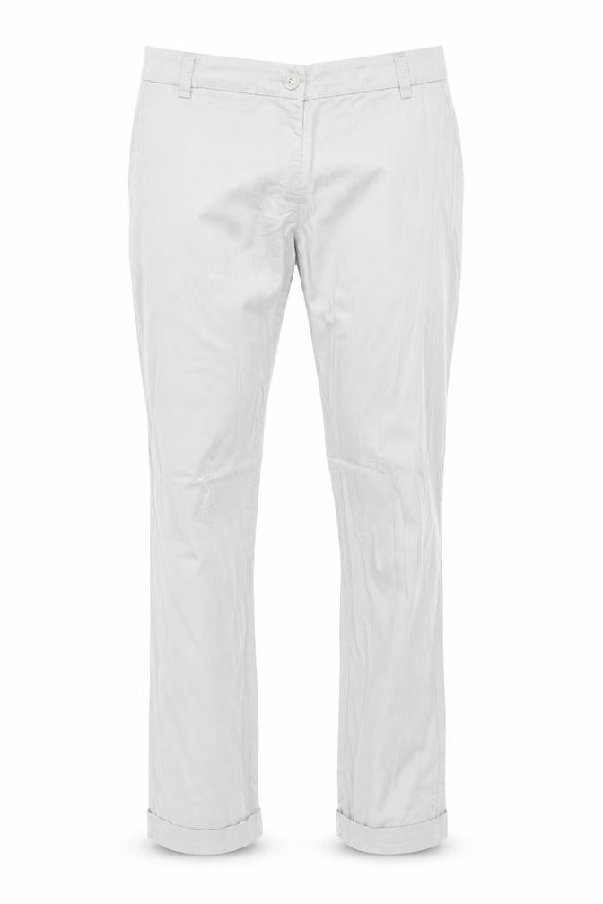 Ostin Mens Grey Cotton Chino Trousers Size XL Regular Zip