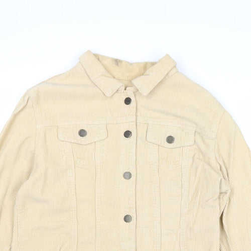 SP & Co Womens Beige Jacket Size M Button