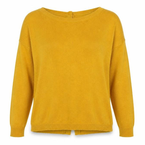Miss Selfridge Womens Yellow Boat Neck Viscose Pullover Jumper Size 8