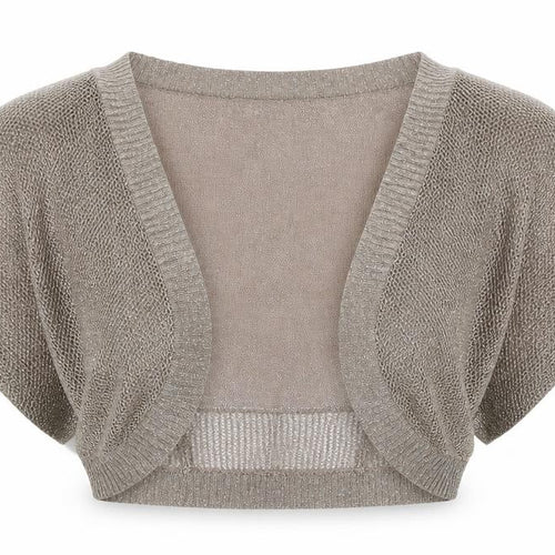 Topshop Womens Brown V-Neck Acrylic Cardigan Jumper Size 10