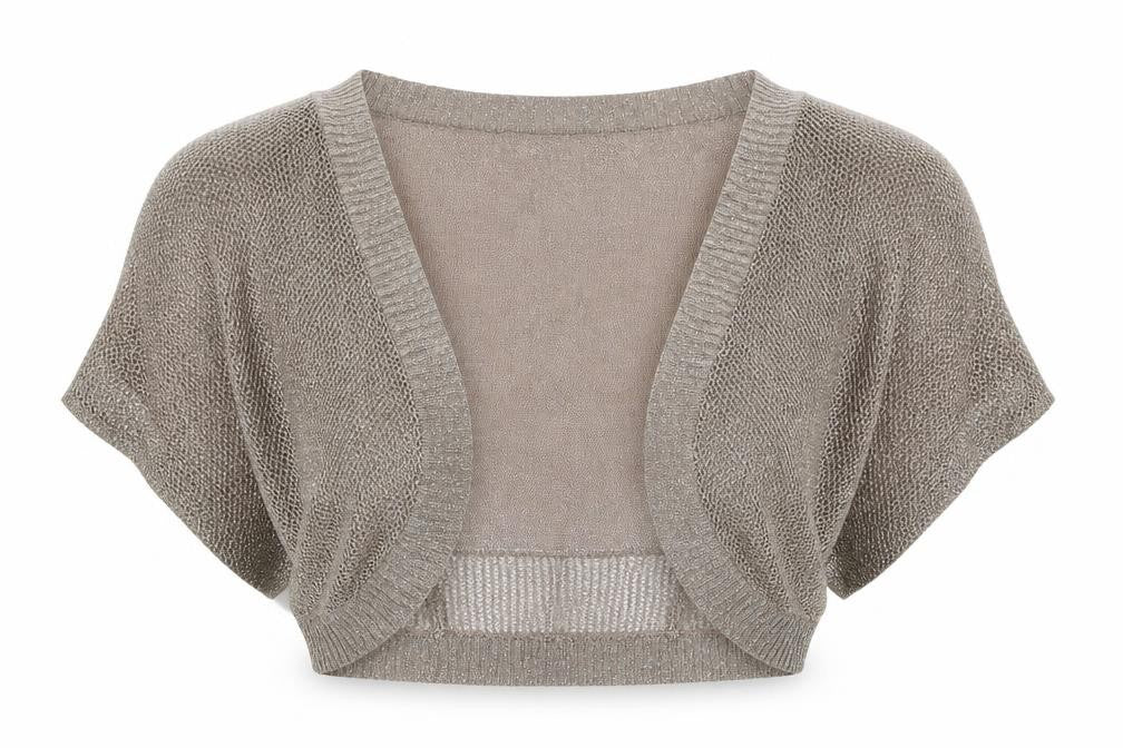 Topshop Womens Brown V-Neck Acrylic Cardigan Jumper Size 10