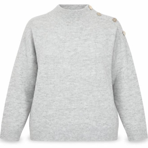 Dorothy Perkins Womens Grey High Neck Acrylic Pullover Jumper Size 16