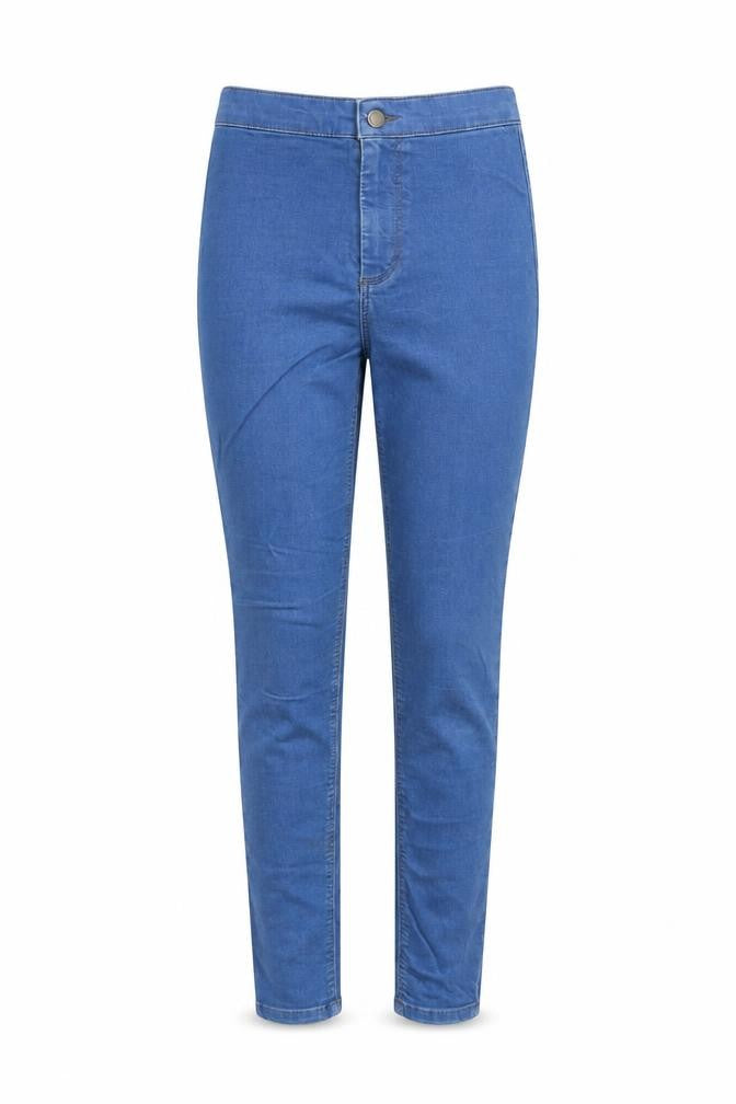 Topshop Womens Blue Cotton Jegging Jeans Size 28 in L27 in Regular Button