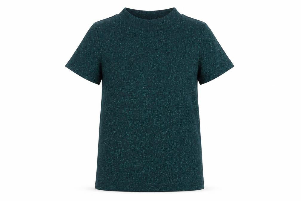 Front view of Next girls’ green round neck viscose jumper, size 12, years pullover