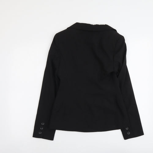 Dorothy Perkins Womens Black Polyester Jacket Blazer Size 8