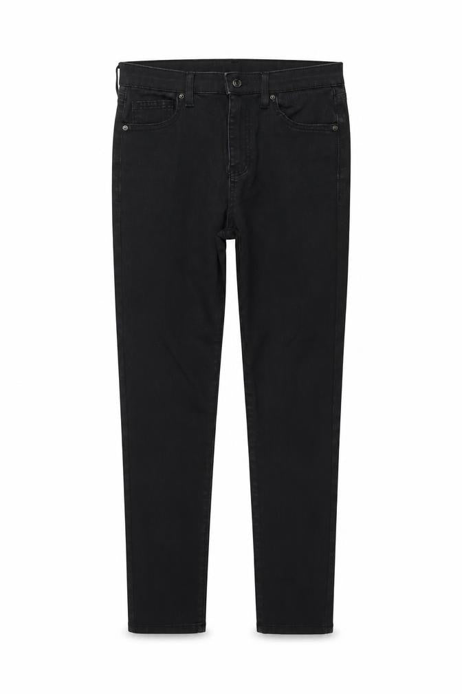 Topshop Womens Black Polyester Skinny Jeans Size 28 in L26 in Regular Button