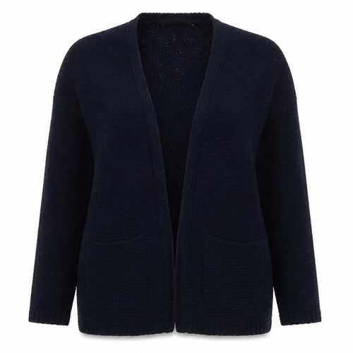Marks and Spencer Womens Blue V-Neck Polyester Cardigan Jumper Size M