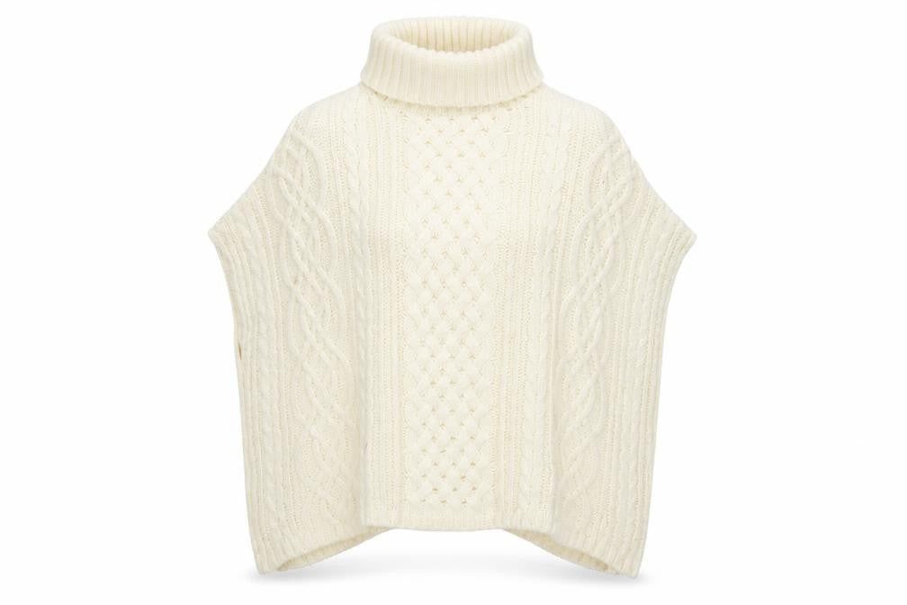 Front view of River Island women’s ivory roll neck acrylic jumper, size S