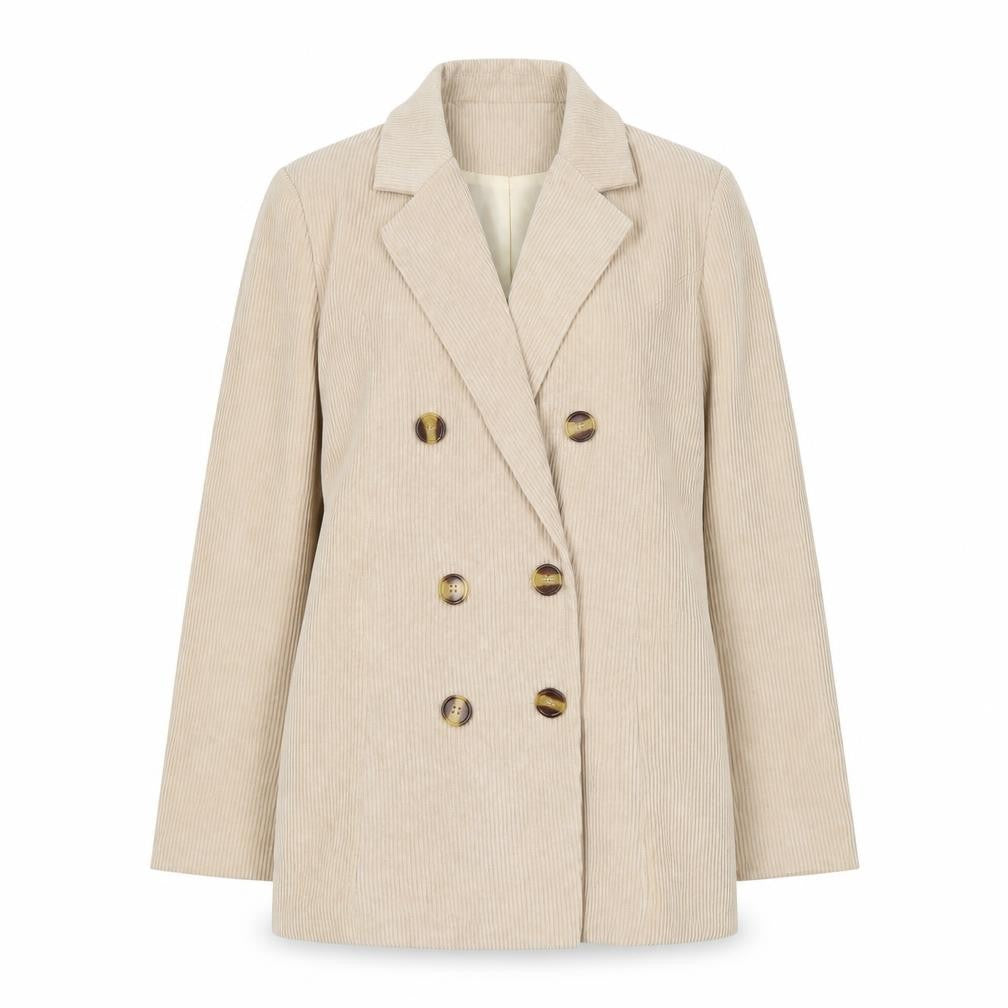 PRETTYLITTLETHING Womens Beige Jacket Size S Button