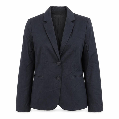 Mango Womens Blue Polyester Jacket Suit Jacket Size 8