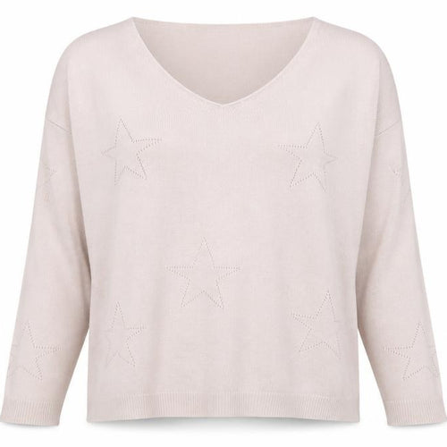 James Lakeland Womens Pink Scoop Neck Acrylic Pullover Jumper Size S - Size S/M