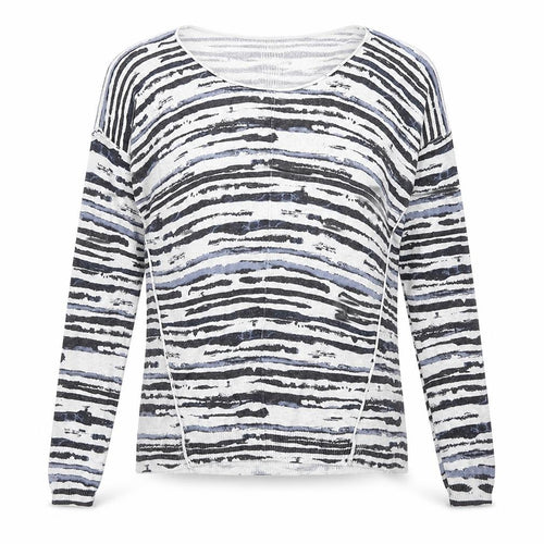 Maison De Nimes Womens Black Round Neck Geometric Viscose Pullover Jumper Size XS