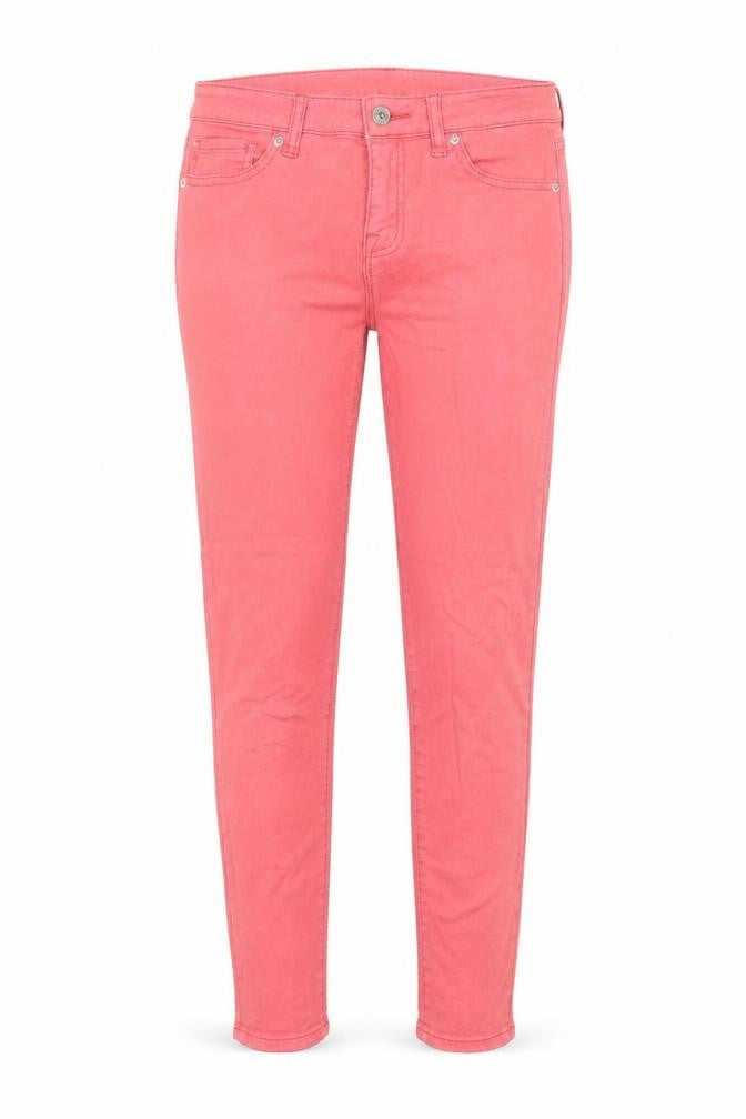 Uniqlo Womens Pink Cotton Skinny Jeans Size 28 in Regular Zip