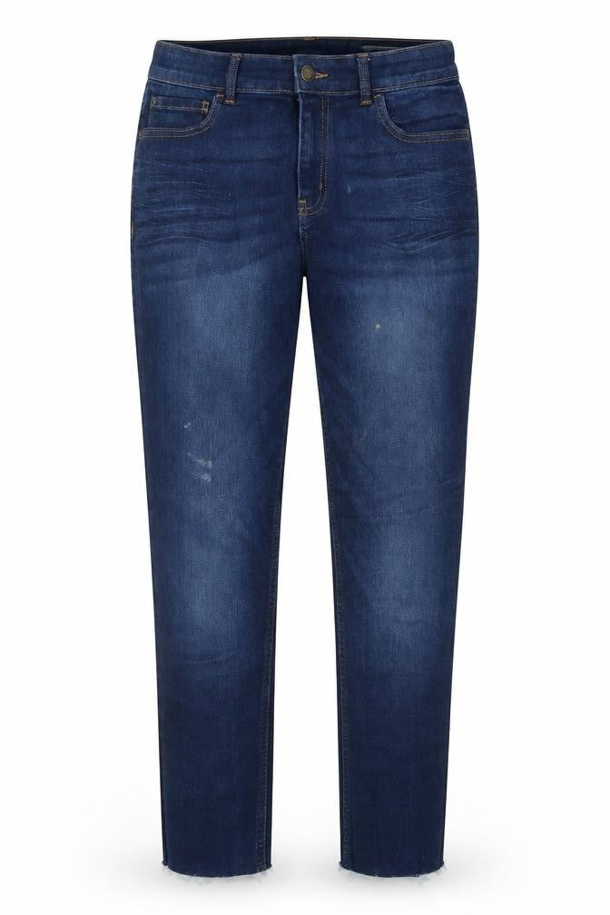 Marks and Spencer Womens Blue Cotton Skinny Jeans Size 10 Regular Zip