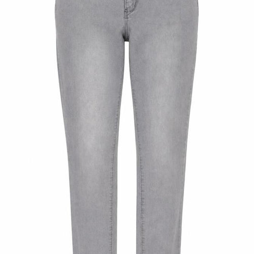 Denim & Co. Womens Grey Cotton Skinny Jeans Size 12 Regular Zip