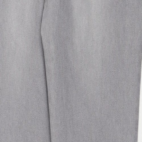 Denim & Co. Womens Grey Cotton Skinny Jeans Size 12 Regular Zip
