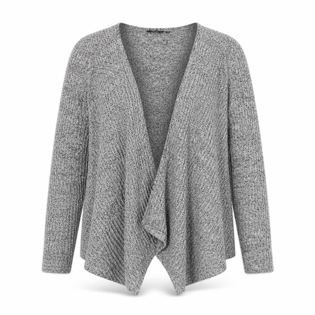 New Look Womens Grey V-Neck Viscose Cardigan Jumper Size 10