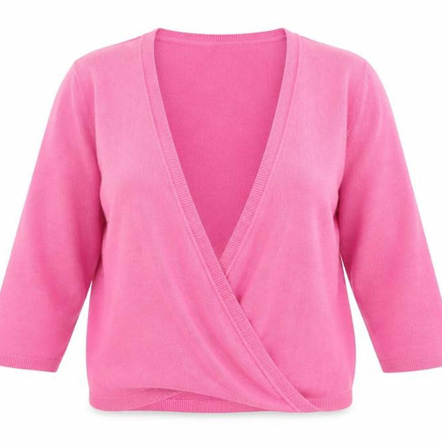 Wallis Womens Pink V-Neck Cotton Cardigan Jumper Size M