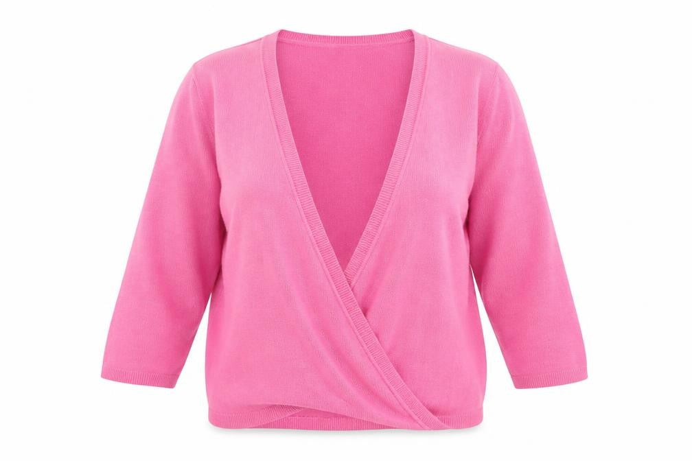 Wallis Womens Pink V-Neck Cotton Cardigan Jumper Size M