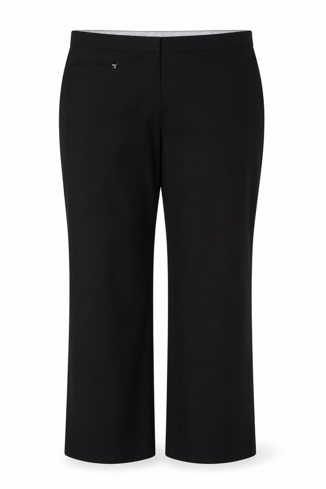 Marks and Spencer Womens Black Polyester Dress Pants Trousers Size 18 Regular Zip