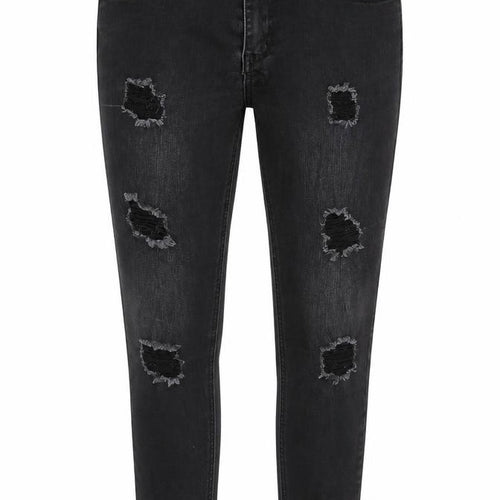 Pyracy Womens Black Cotton Skinny Jeans Size 32 in Regular Zip